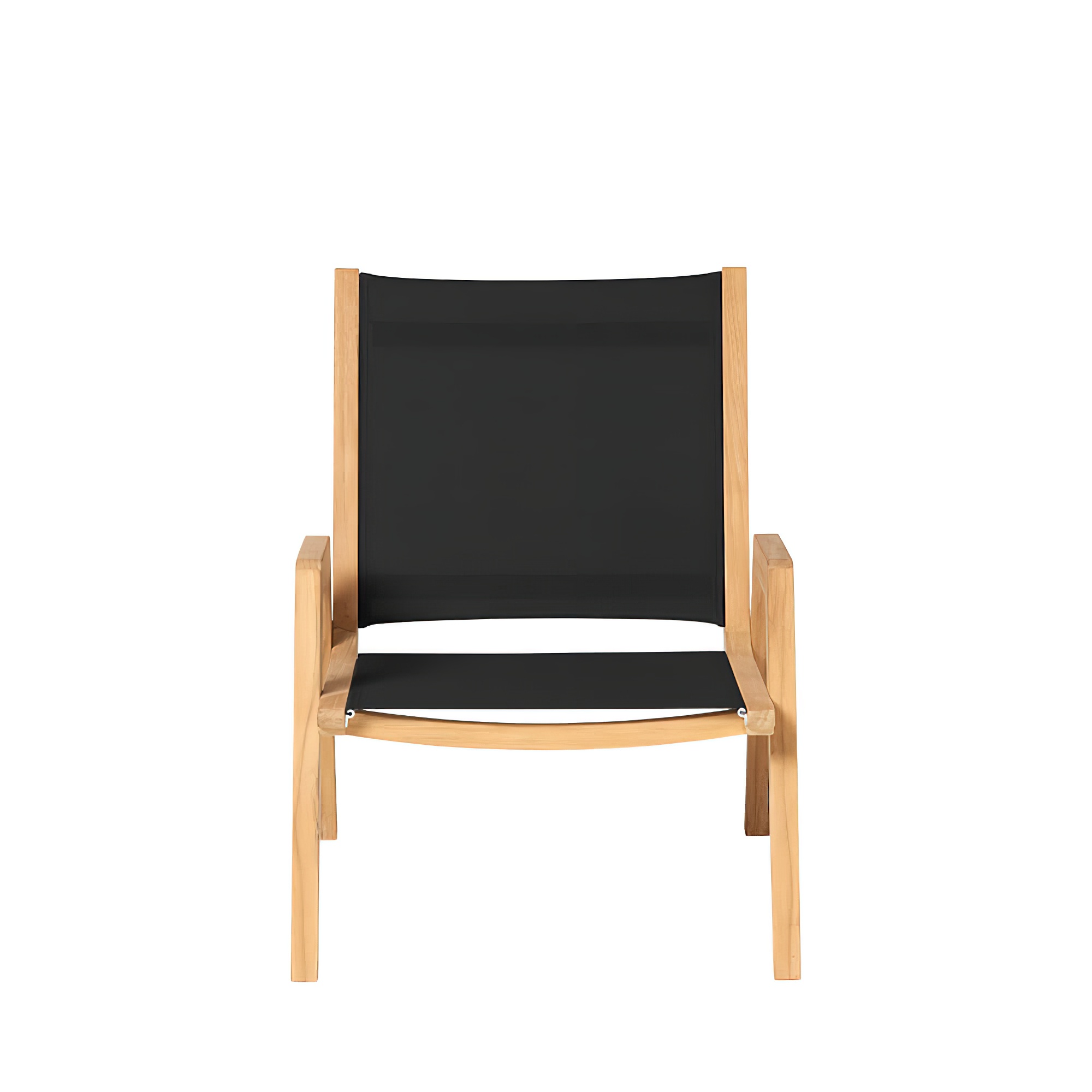 Fauteuil lounge confortable en teck pour le jardin - Harriett Loungechair / Blanc
