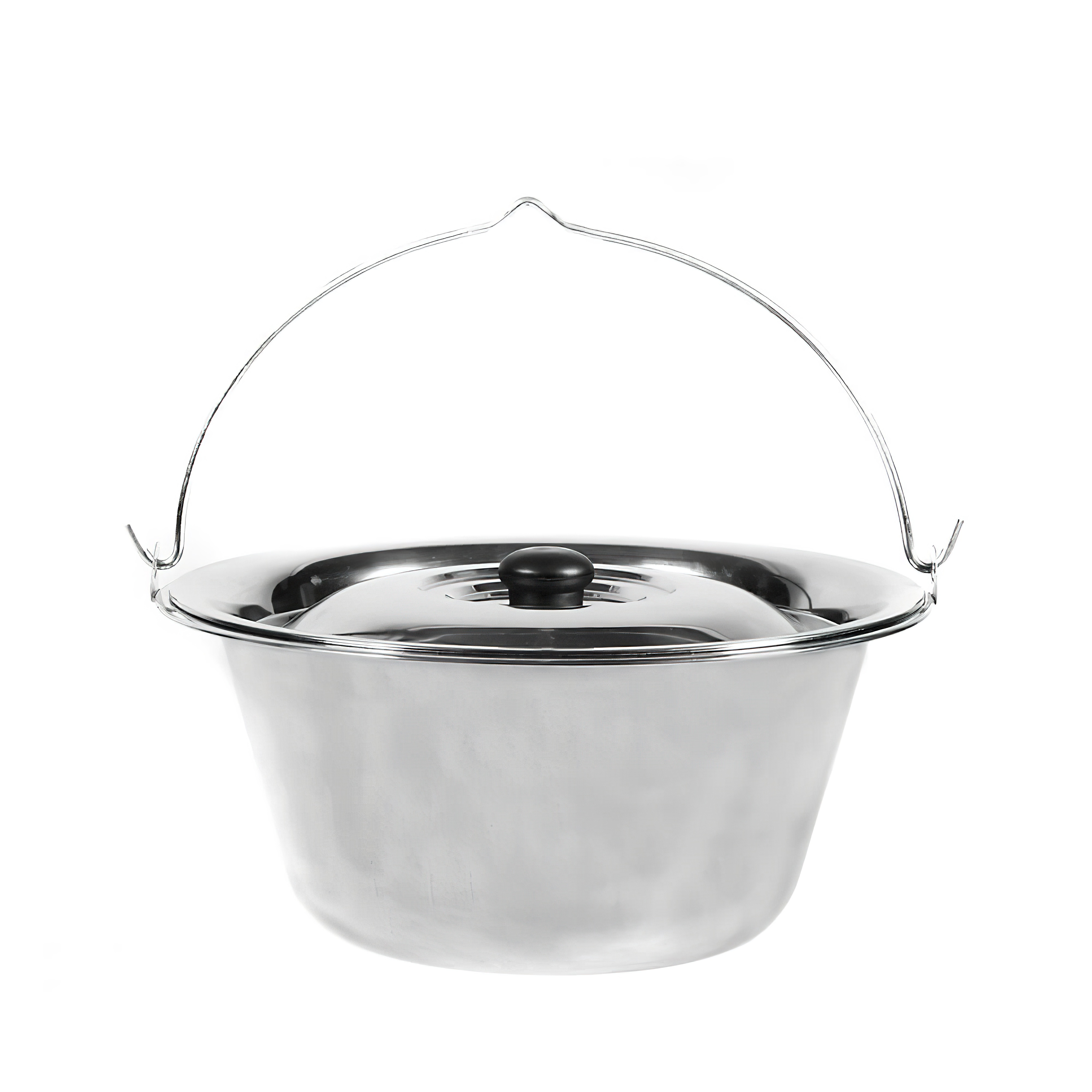 Tripode de haute qualité avec chaudière en acier inoxydable - Goulache - Lusos Trépied / avec manivelle / 14Liter