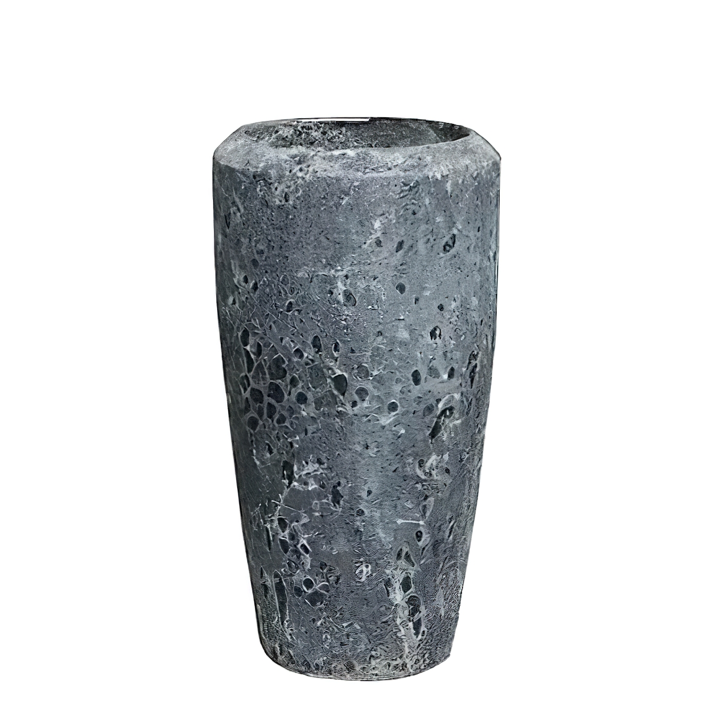 Grand vase à plantes d'extérieur en céramique - noir antique - Nistera / 95x38cm (hxdm)