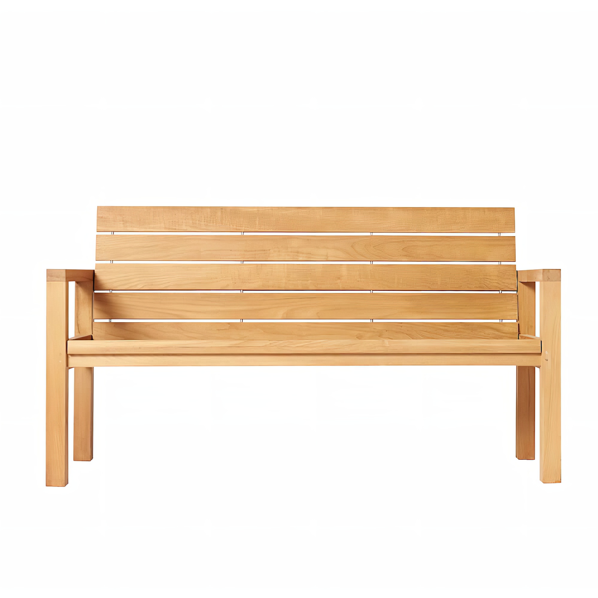 Banc de jardin en teck avec dossier - moderne - Lucy Banc de jardin / 88x215x60cm / avec accoudoirs