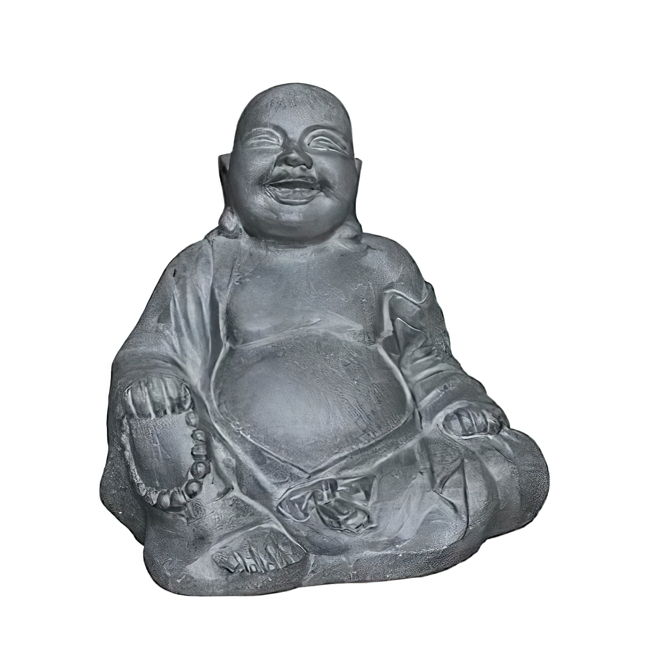 Exanto Bouddha rieur figure de jardin en polystone - Exanto