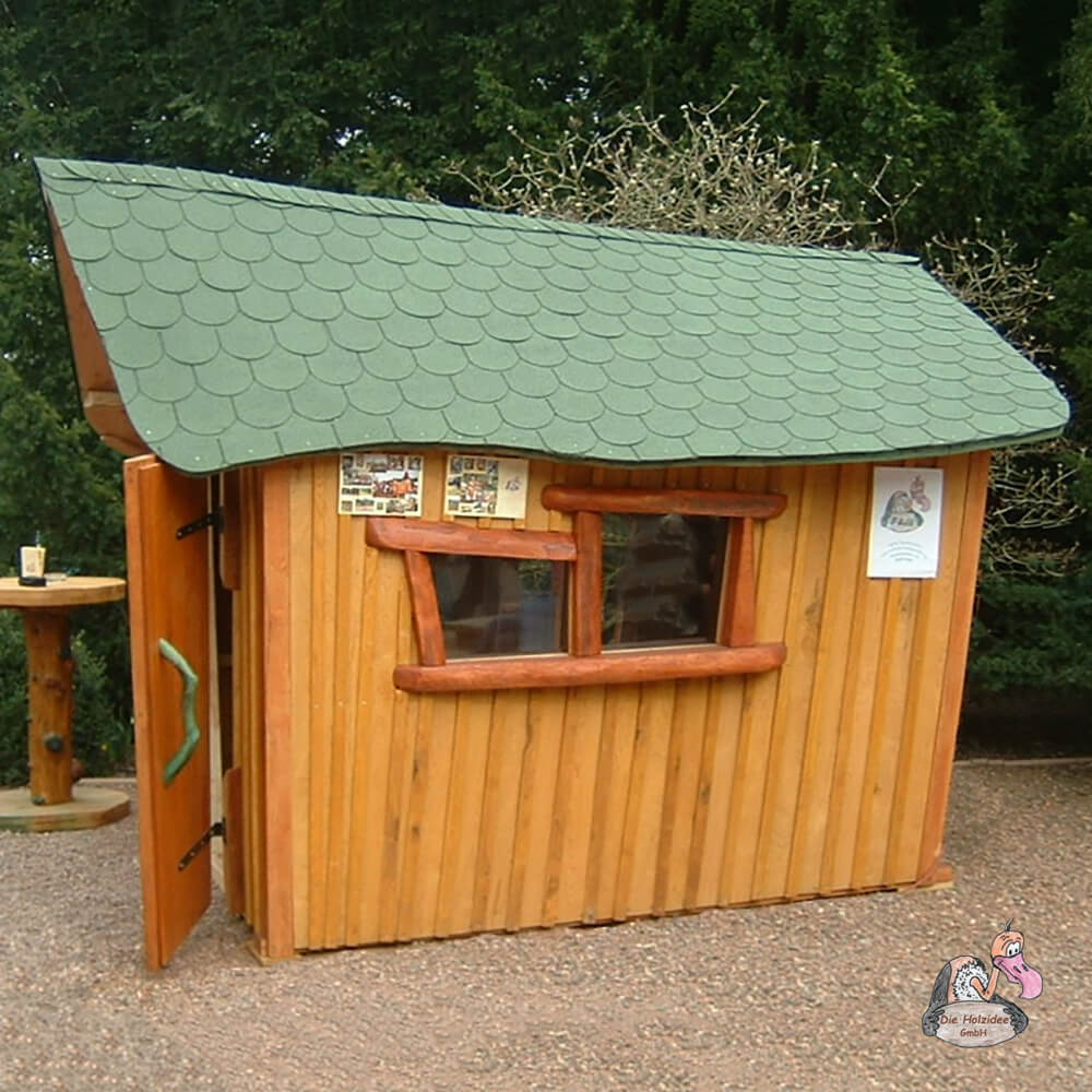Maison en bois massif pour le jardin en chêne - personnalisable - Hutzelhaus