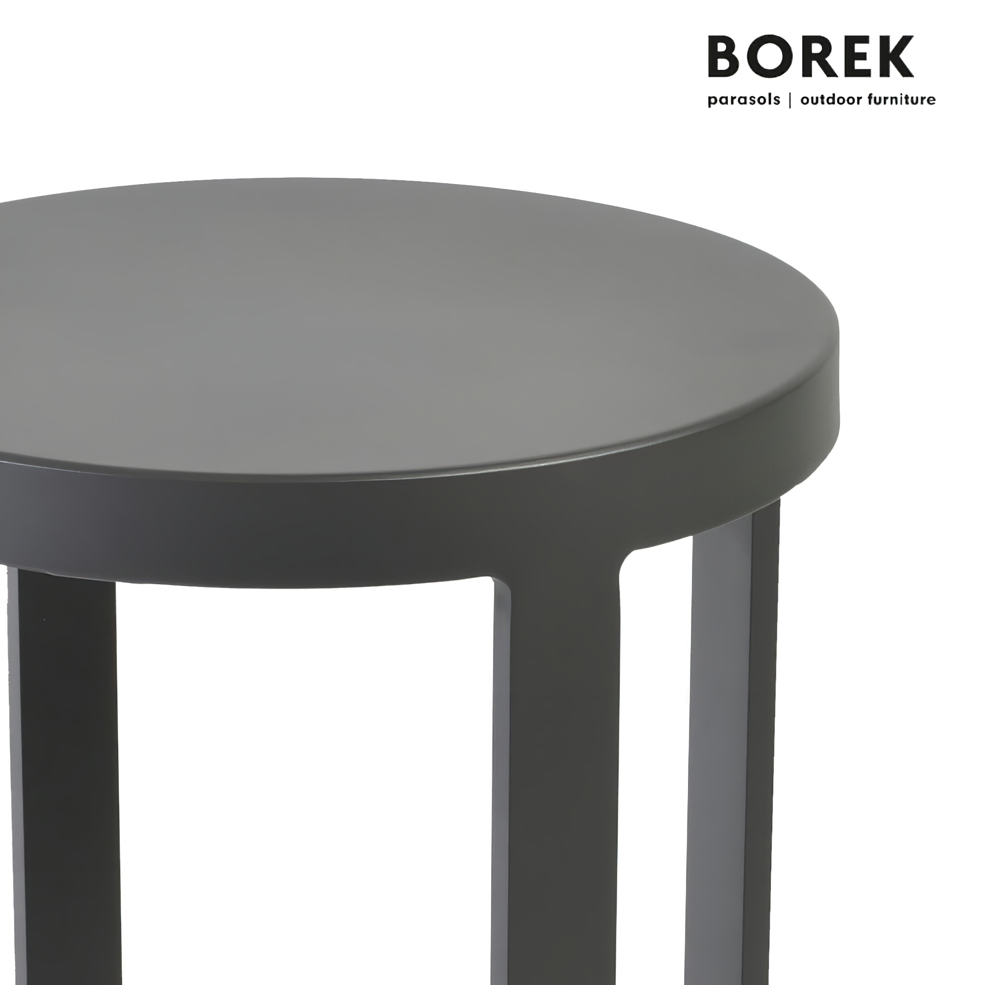 Table d'appoint de jardin en aluminium - Borek - moderne - ronde - Table d'appoint Force / Anthracite