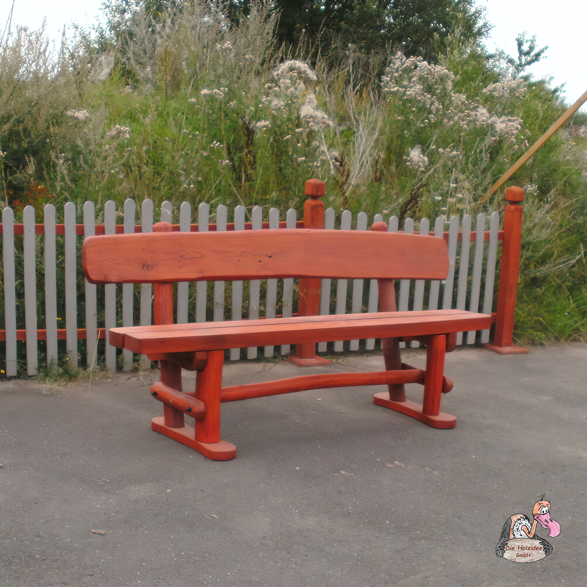 Banc robuste pour le jardin en chêne et robinier - Banc Galahad / Chêne naturel