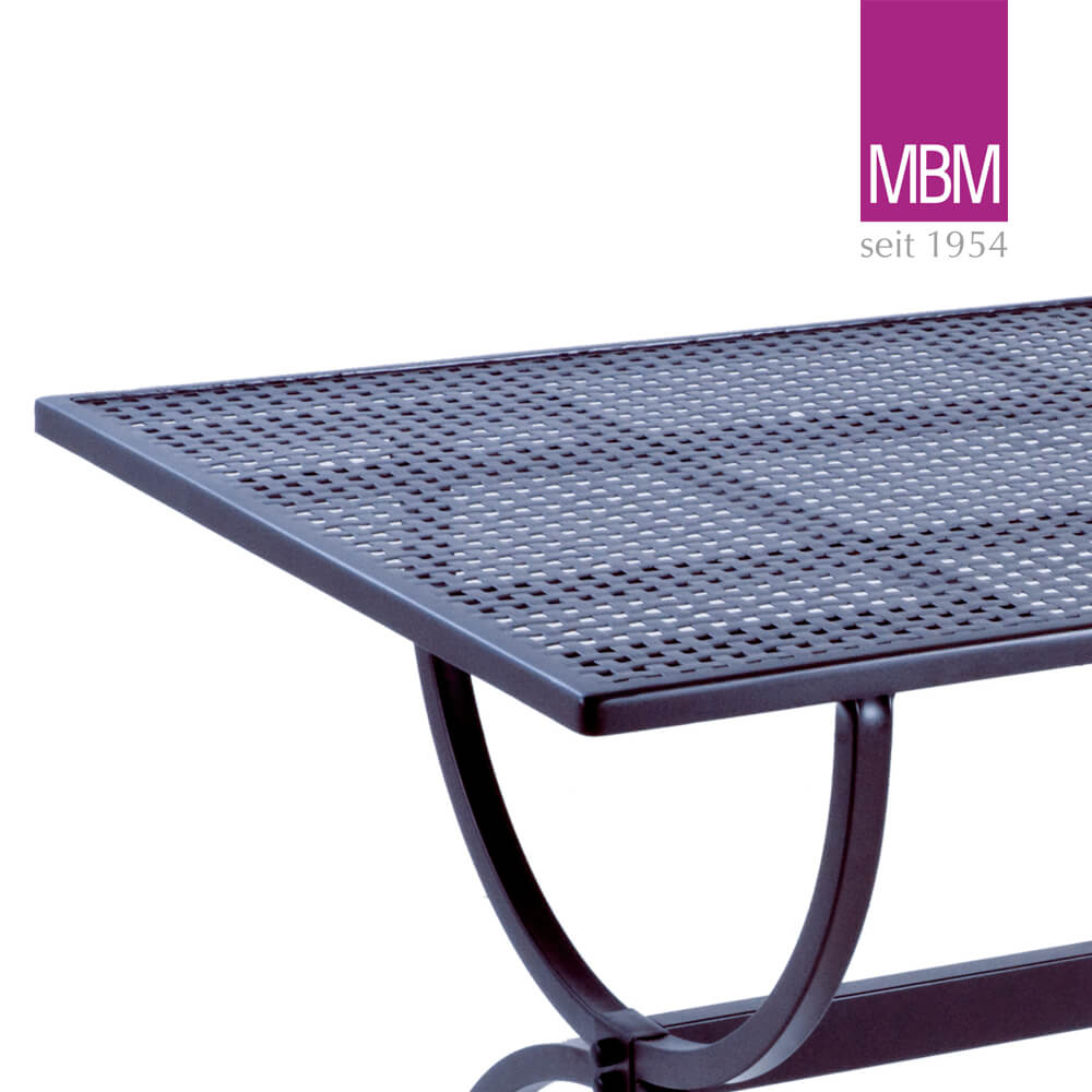 Table d'extérieur - MBM - métal/fer - rustique - 75x125x73cm - Table Romeo