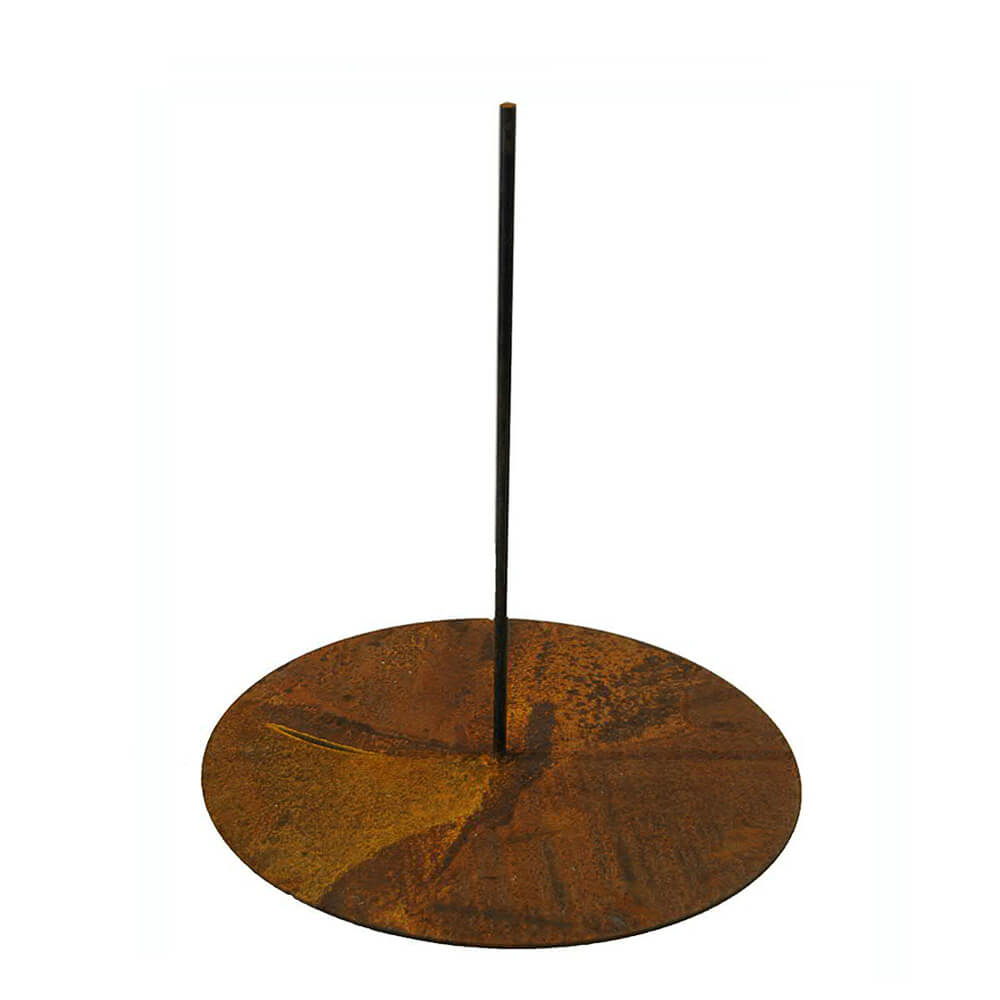 Décoration de jardin en métal aspect rouille - Jardinière sur plaque - Gerda / avec plaque/hauteur 125cm