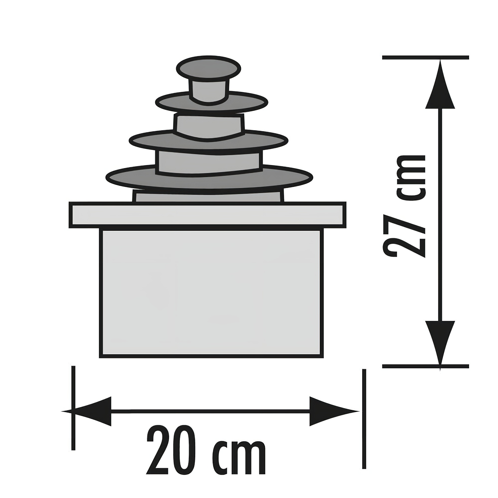 Fontaine d'intérieur en cascade avec éclairage - Satoko