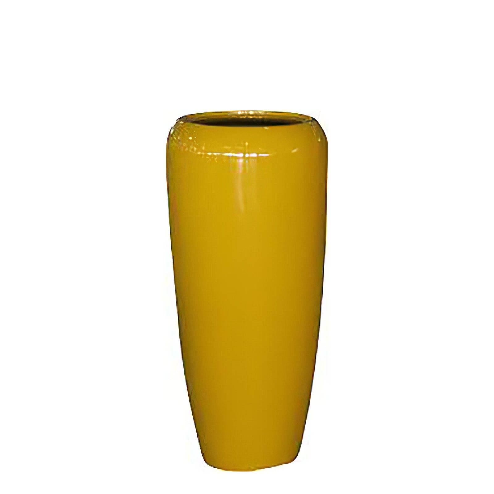 Vase pour plantes d'extérieur en jaune - brillant - moderne - Corinaldo / 75x34cm (HxDm)