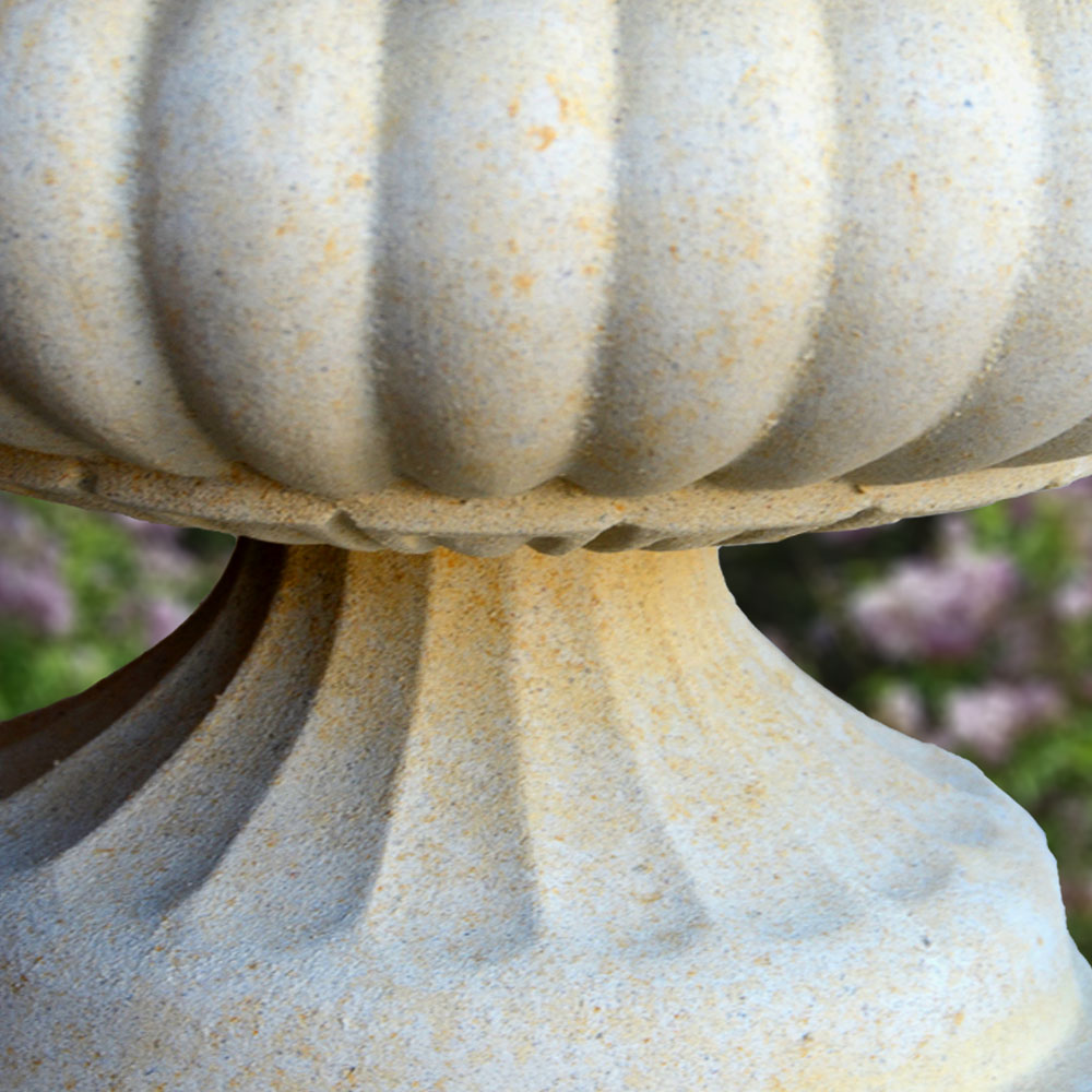Jardin historique amphore à plantes - Fontainebleau / Gris antique